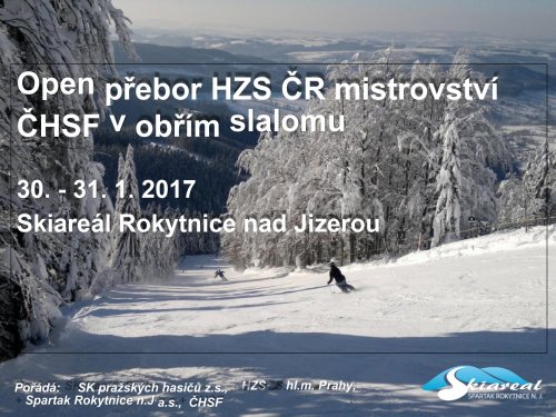 Open přebor HZS ČR mistrovství  ČHSF v obřím slalomu